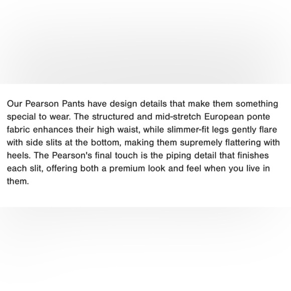 NWT Marcella Pearson Black Split Seam Trouser Pants, Ponte Fabric, Flare Leg, XS - Picture 13 of 15